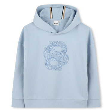 BOSS Sudadera para niña y adolescente azul cielo, new logo